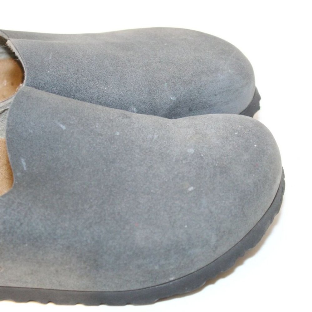 Birks Birkenstock Amsterdam Mules Slides Slip on Shoes Gray Womens Size 8 H12238 - Picture 6 of 8